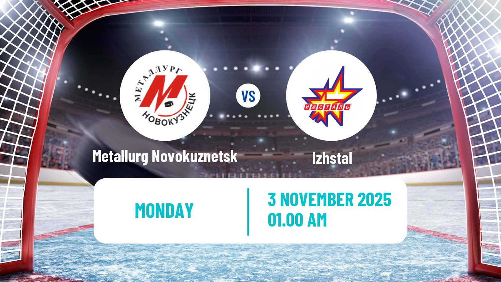 Hockey VHL Metallurg Novokuznetsk - Izhstal