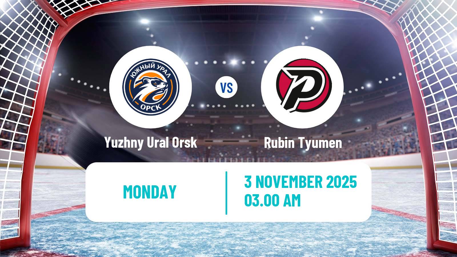 Hockey VHL Yuzhny Ural Orsk - Rubin Tyumen