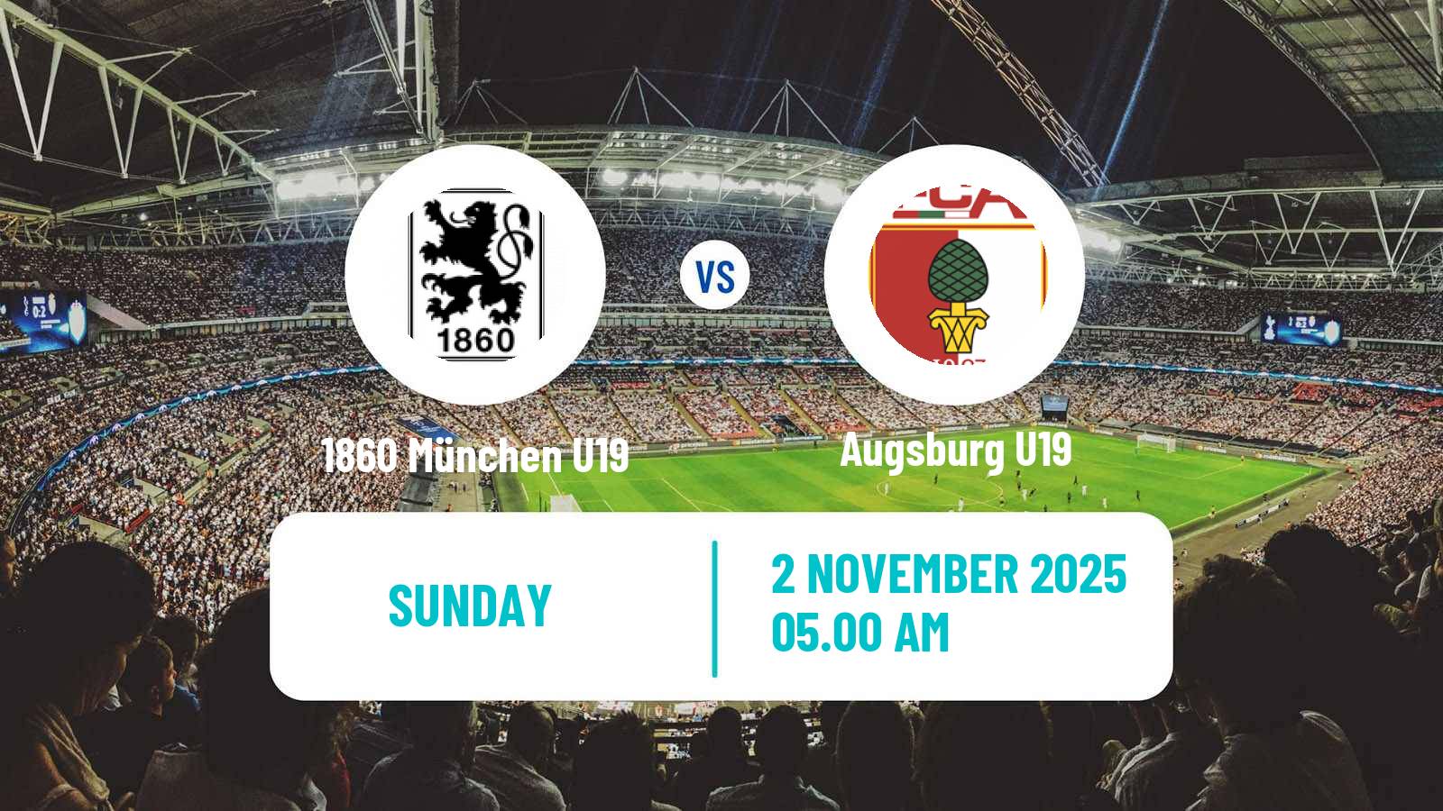 Football German DFB Youth League 1860 München U19 - Augsburg U19