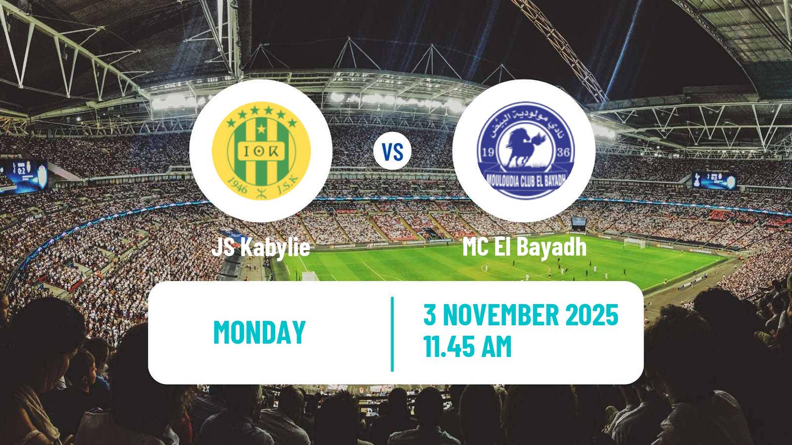 Football Algerian Ligue 1 Kabylie - El Bayadh