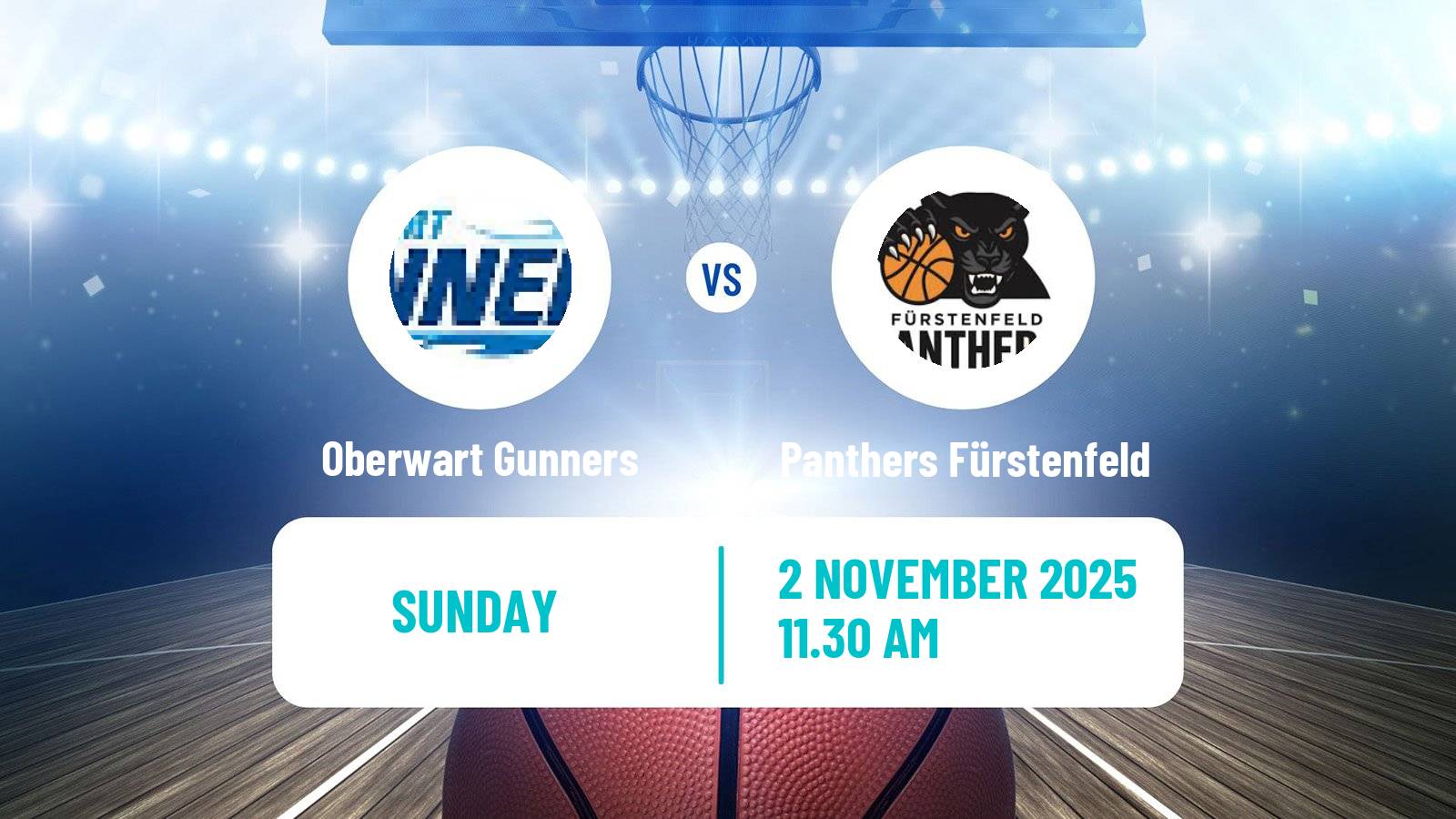 Basketball Austrian Superliga Basketball Oberwart Gunners - Panthers Fürstenfeld