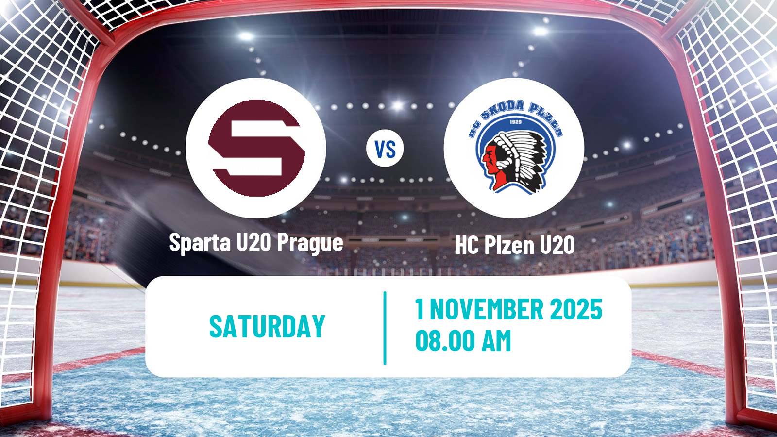 Hockey Czech ELJ Sparta U20 Prague - Plzen U20
