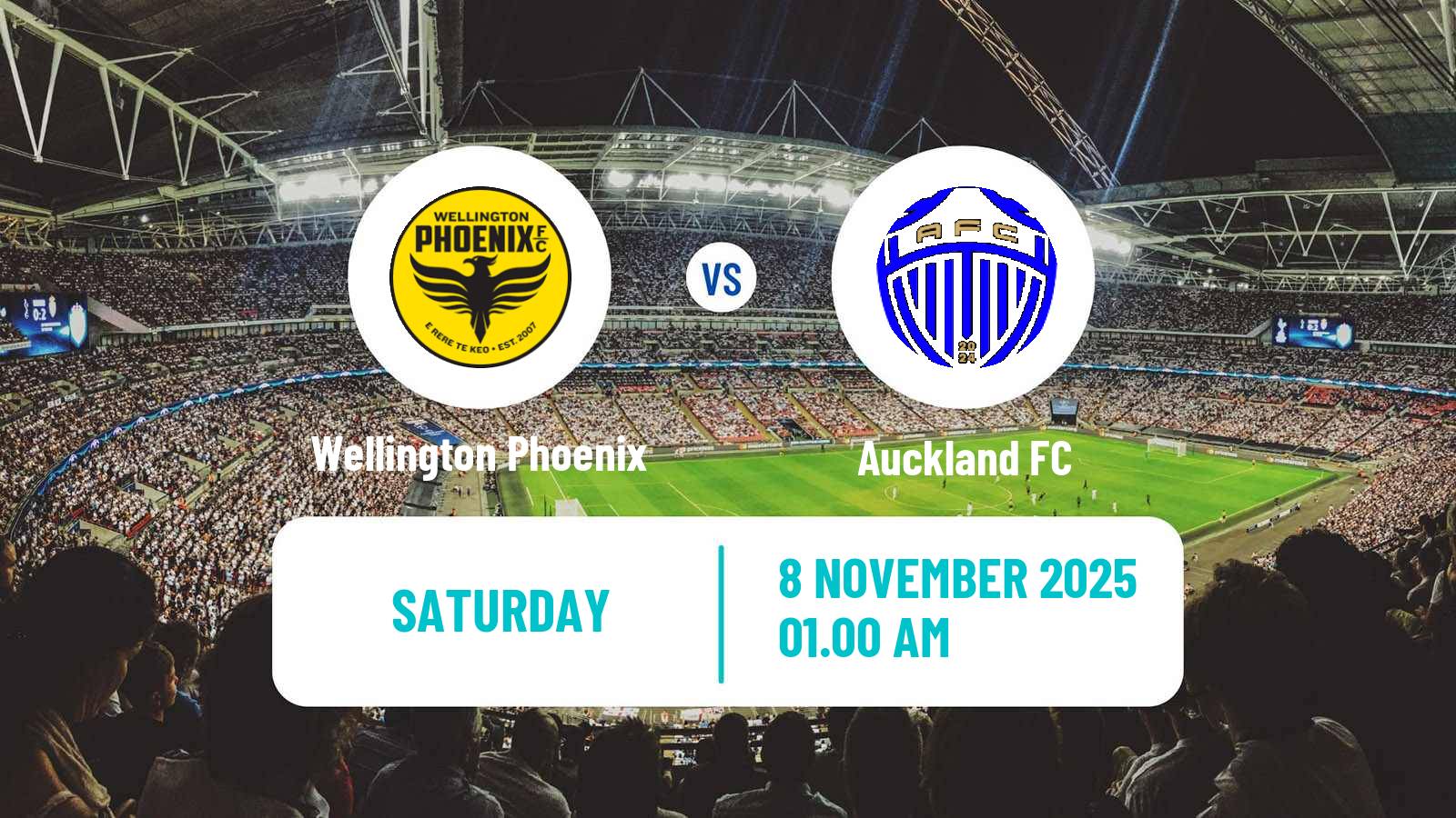 Football Australian A-League Wellington Phoenix - Auckland FC