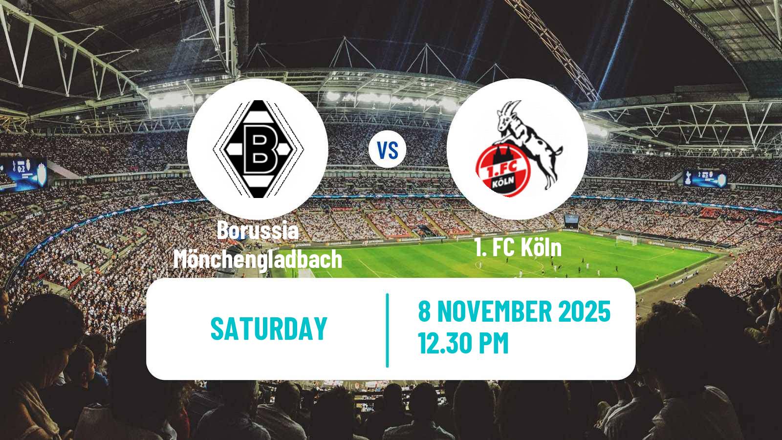 Football German Bundesliga Borussia Mönchengladbach - Köln