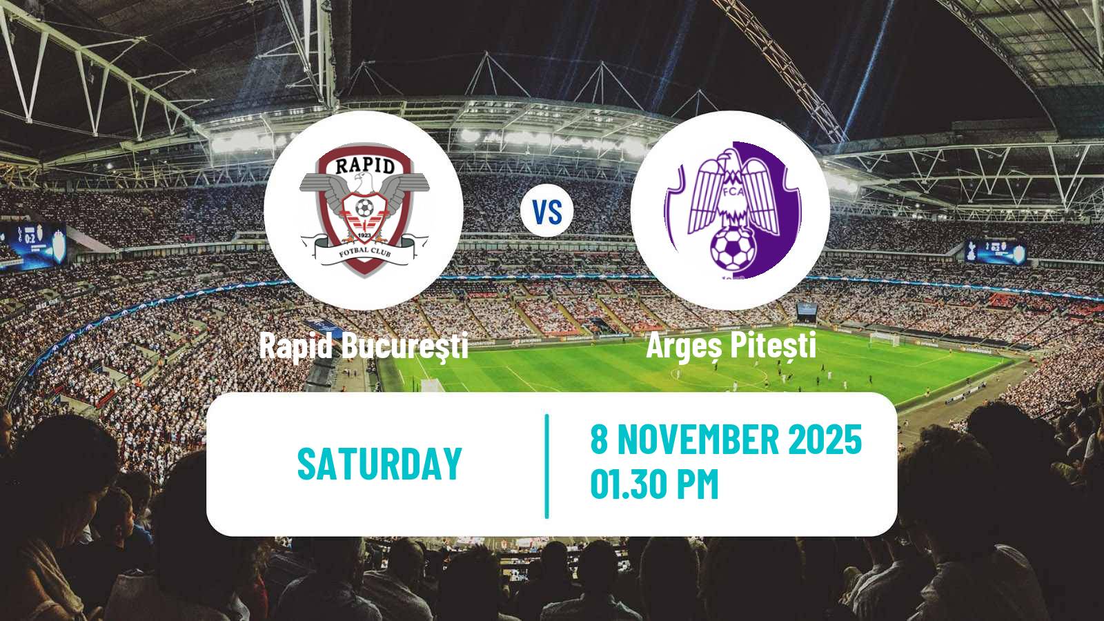 Football Romanian Liga 1 Rapid Bucureşti - Argeș Pitești