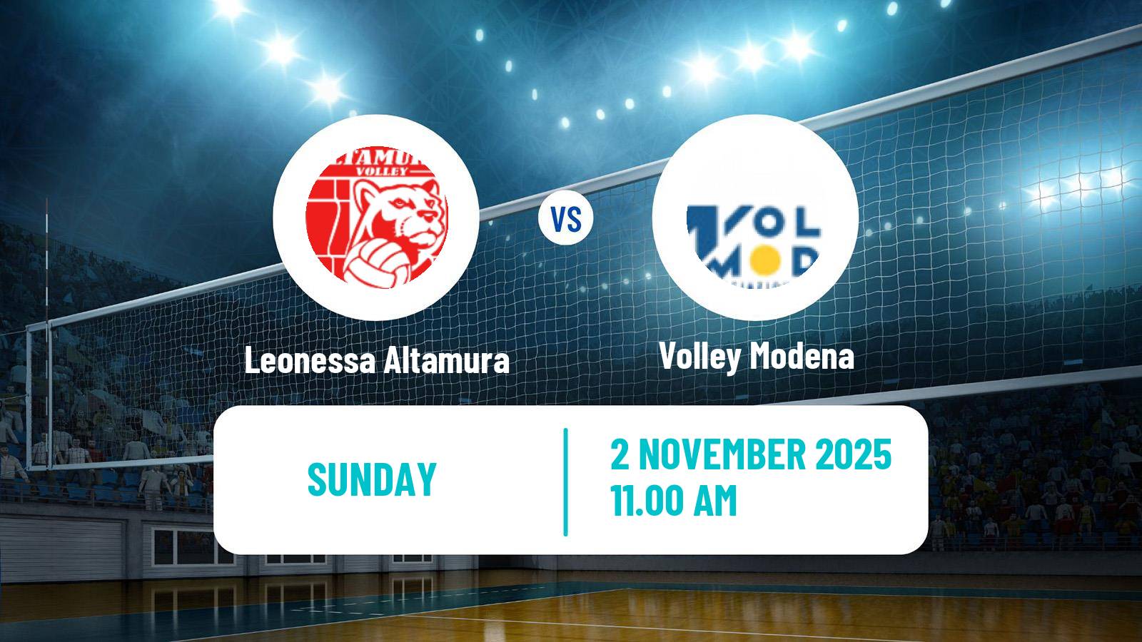 Volleyball Italian Serie A2 Volleyball Women Leonessa Altamura - Volley Modena