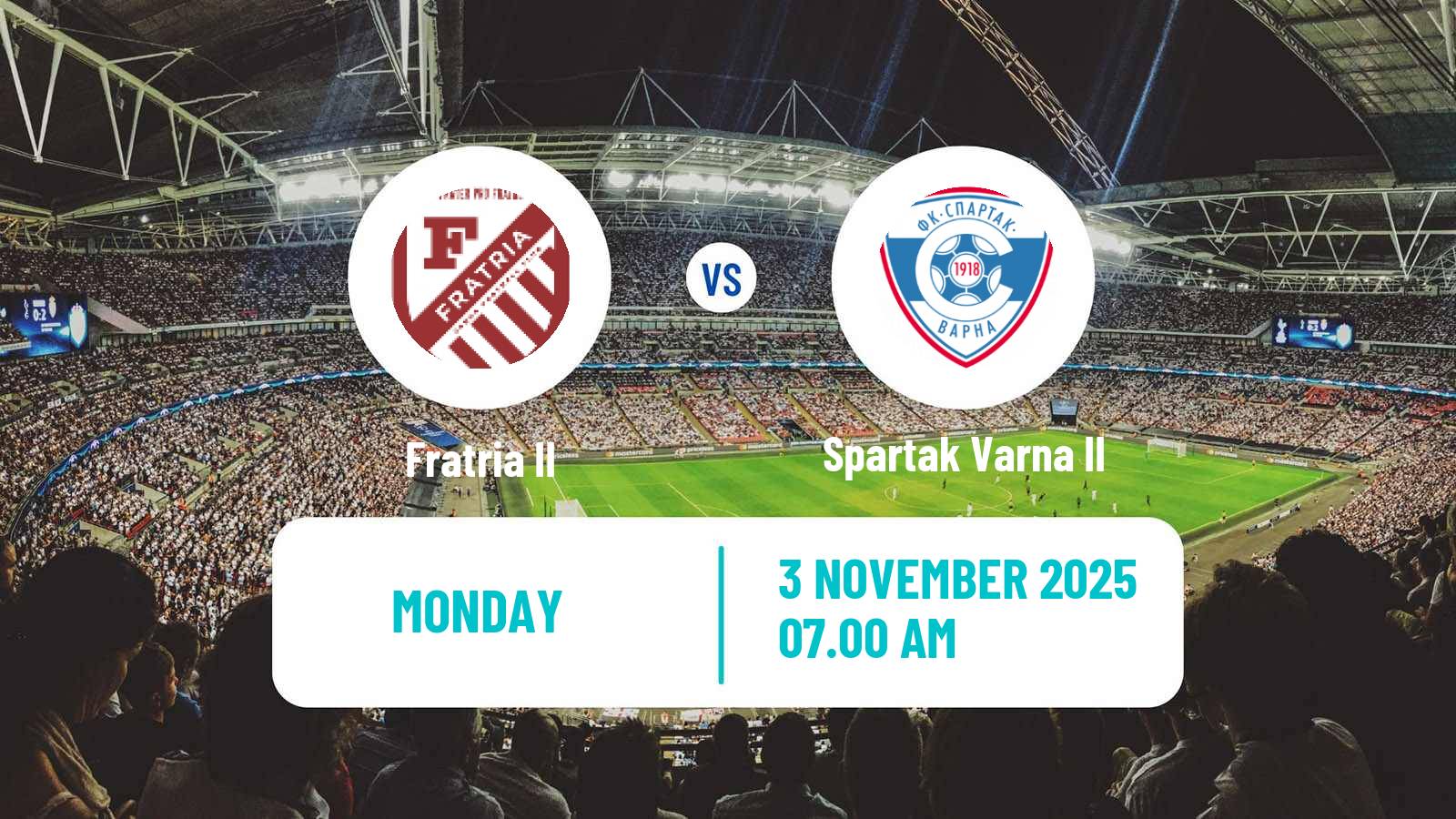 Football Bulgarian Third League - North-East Fratria II - Spartak Varna II
