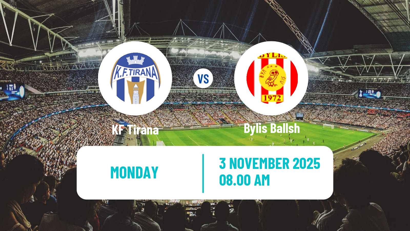 Football Albanian Super League Tirana - Bylis Ballsh