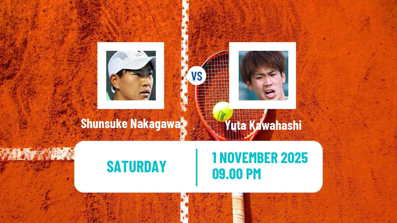 Tennis Matsuyama Challenger Men Shunsuke Nakagawa - Yuta Kawahashi