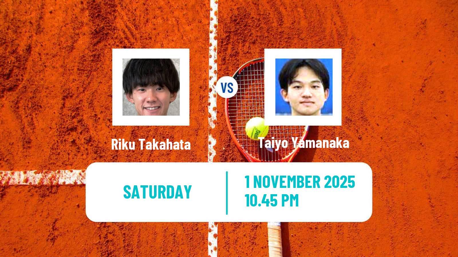 Tennis Matsuyama Challenger Men Riku Takahata - Taiyo Yamanaka