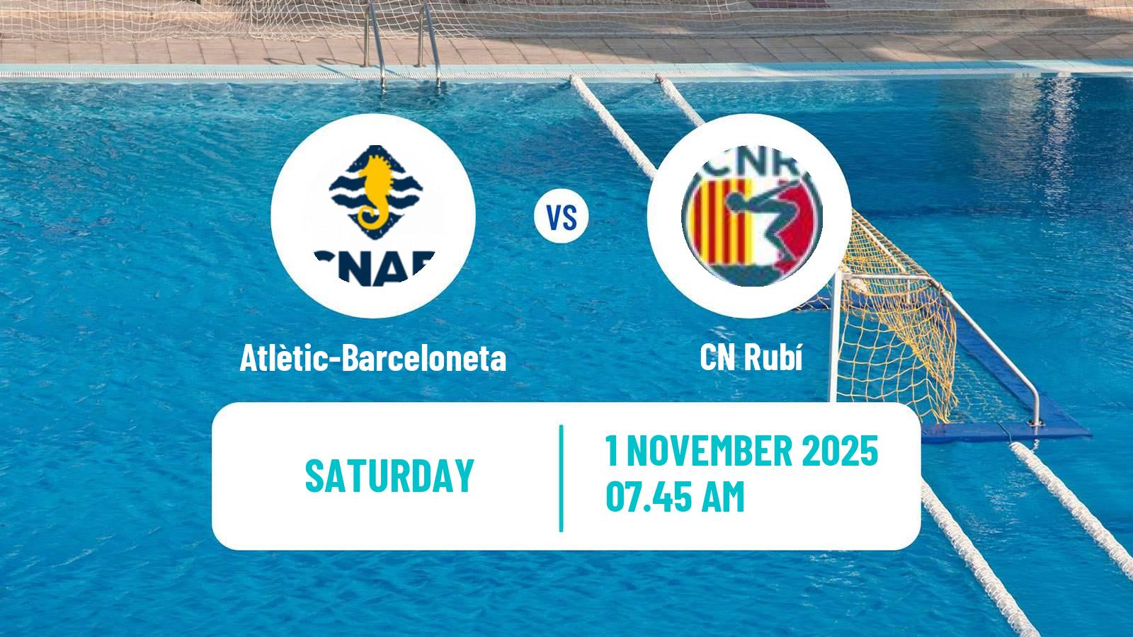 Water polo Spanish Liga Premaat Atlètic-Barceloneta - Rubí