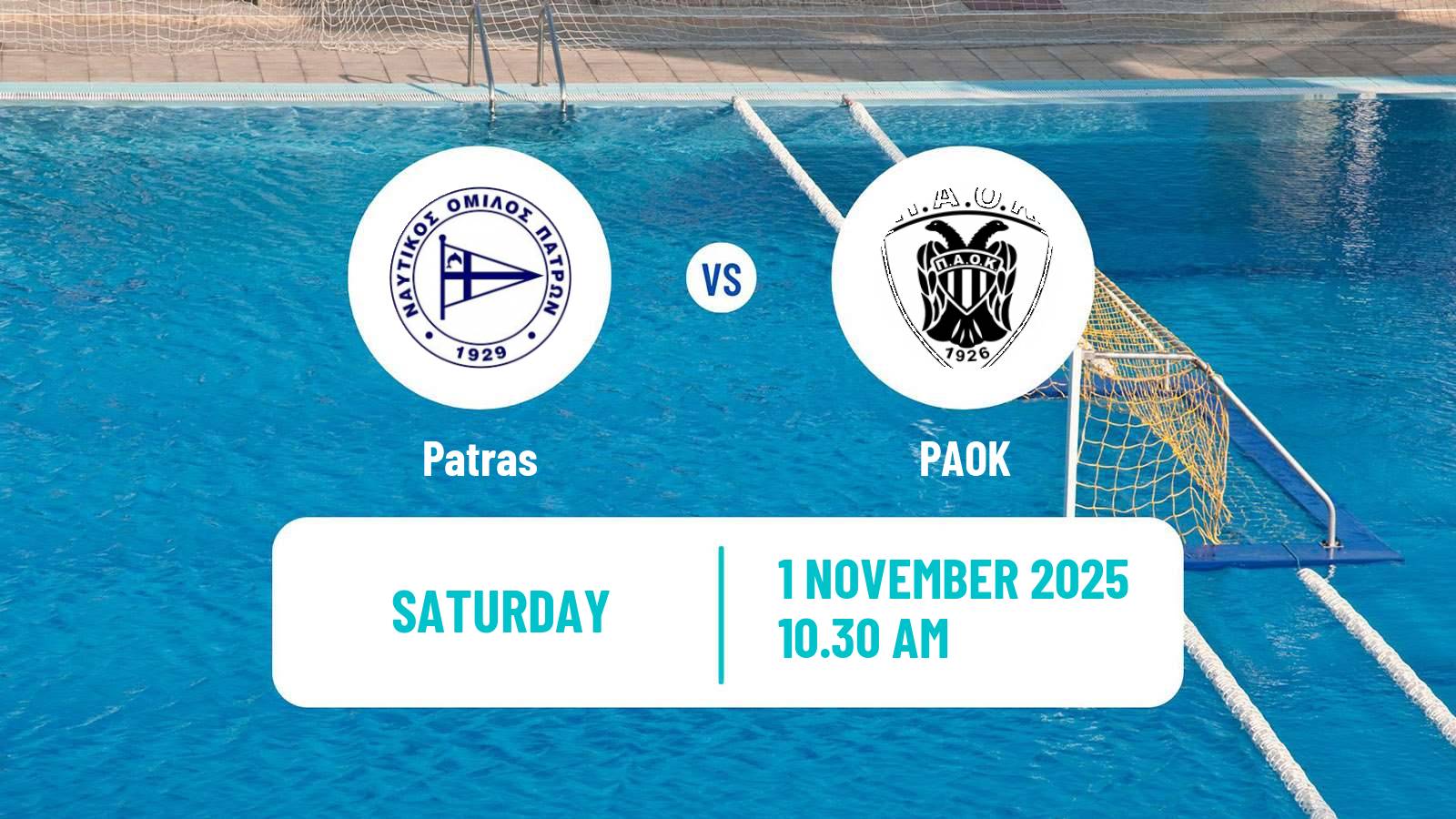 Water polo Greek A1 Water Polo Women Patras - PAOK