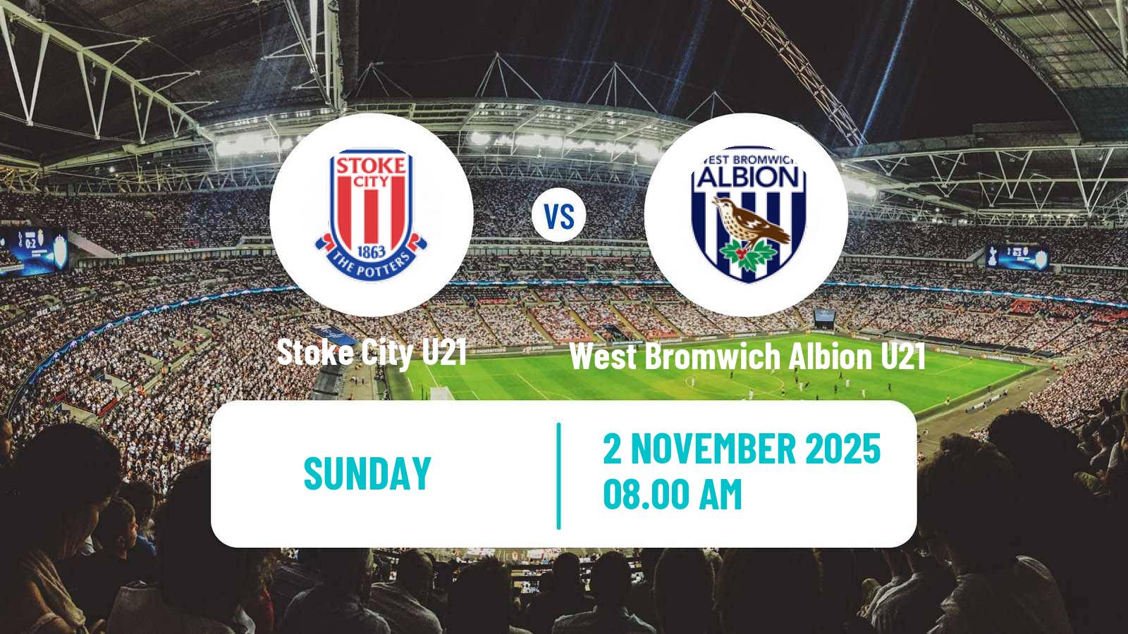 Football English Premier League 2 Stoke City U21 - West Bromwich Albion U21