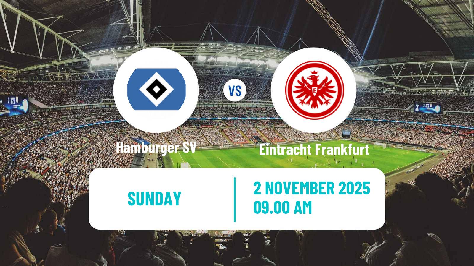 Football German Bundesliga Women Hamburger SV - Eintracht Frankfurt