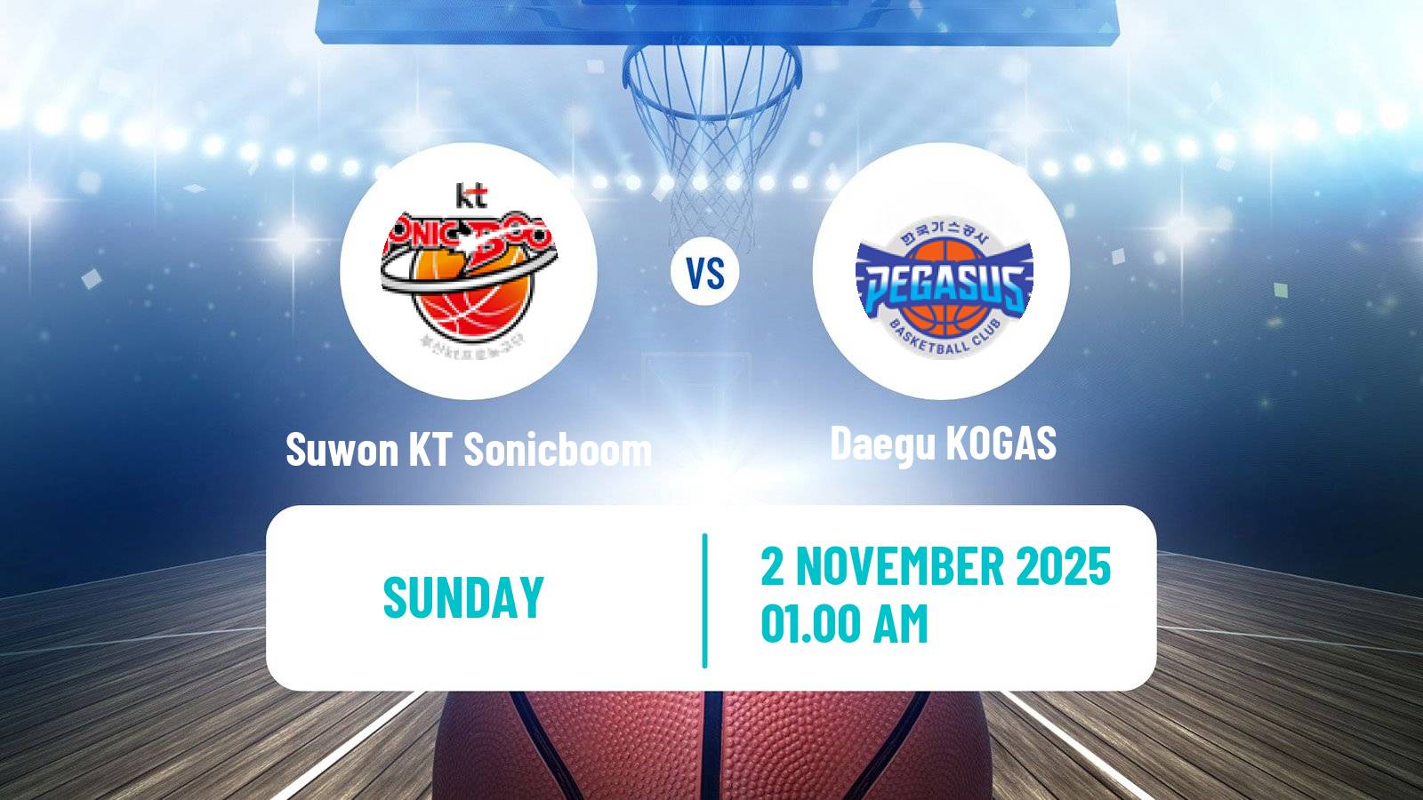 Basketball KBL Suwon KT Sonicboom - Daegu KOGAS