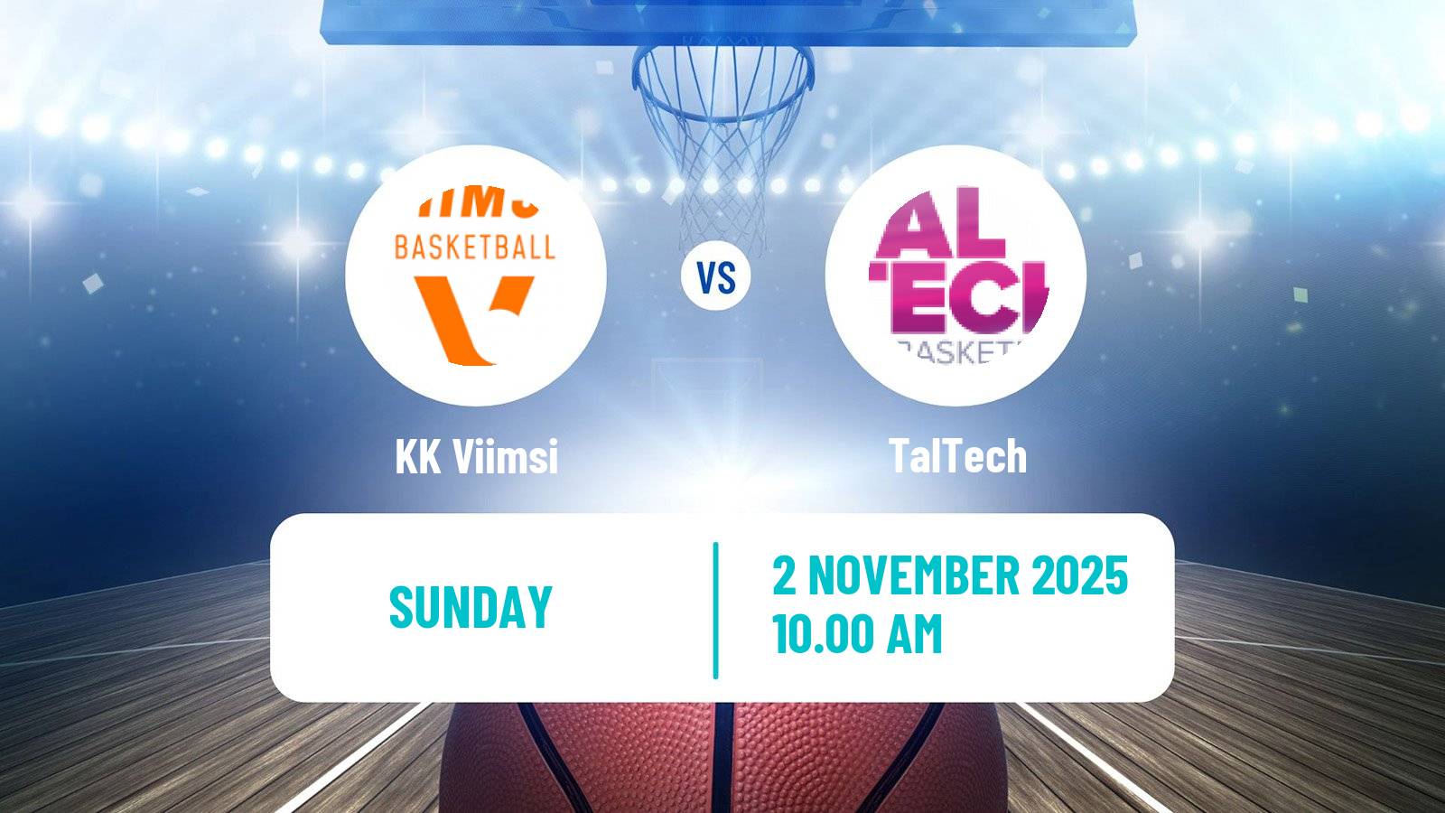 Basketball Estonian–Latvian Basketball League Viimsi - TalTech