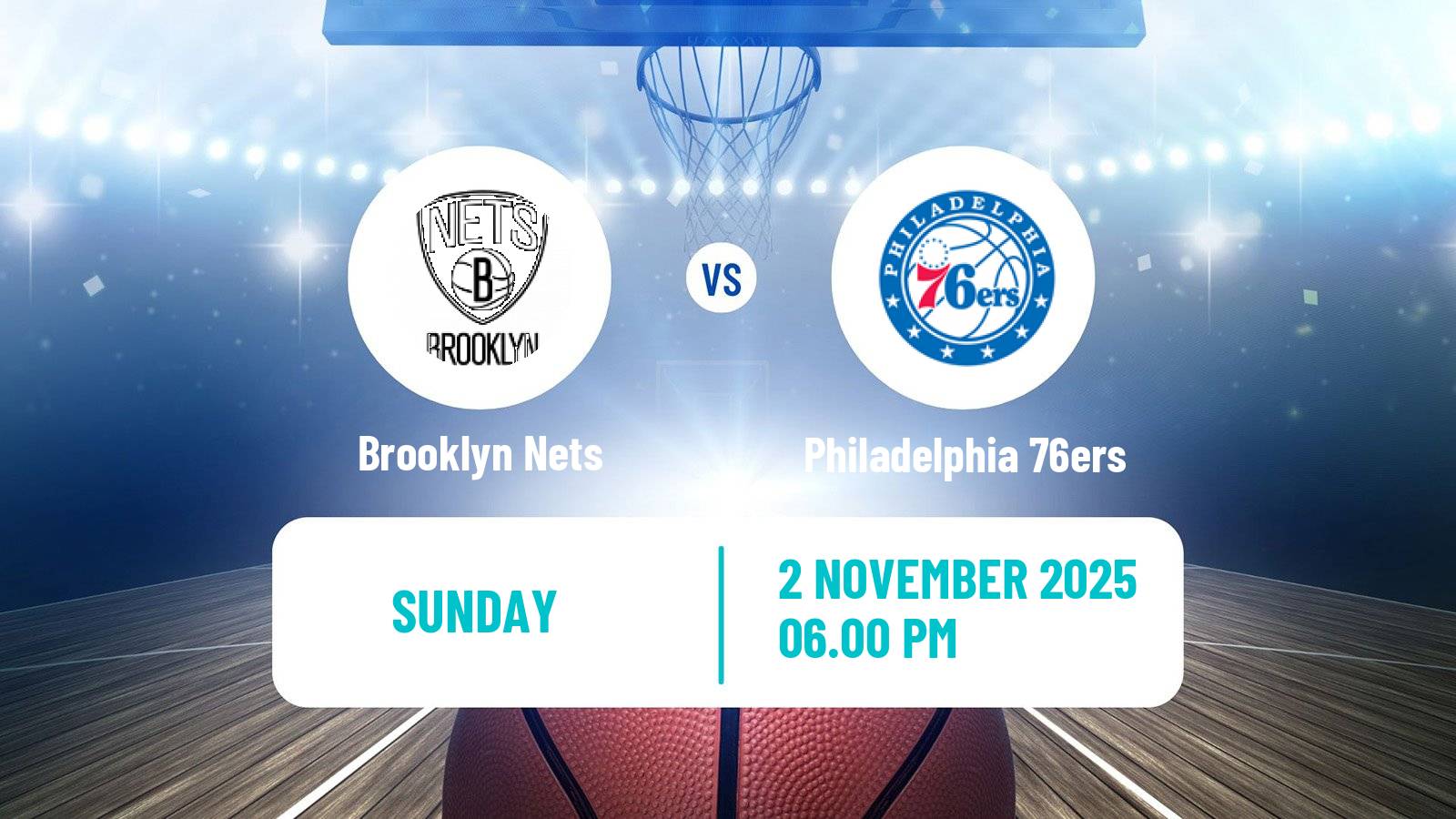 Basketball NBA Brooklyn Nets - Philadelphia 76ers