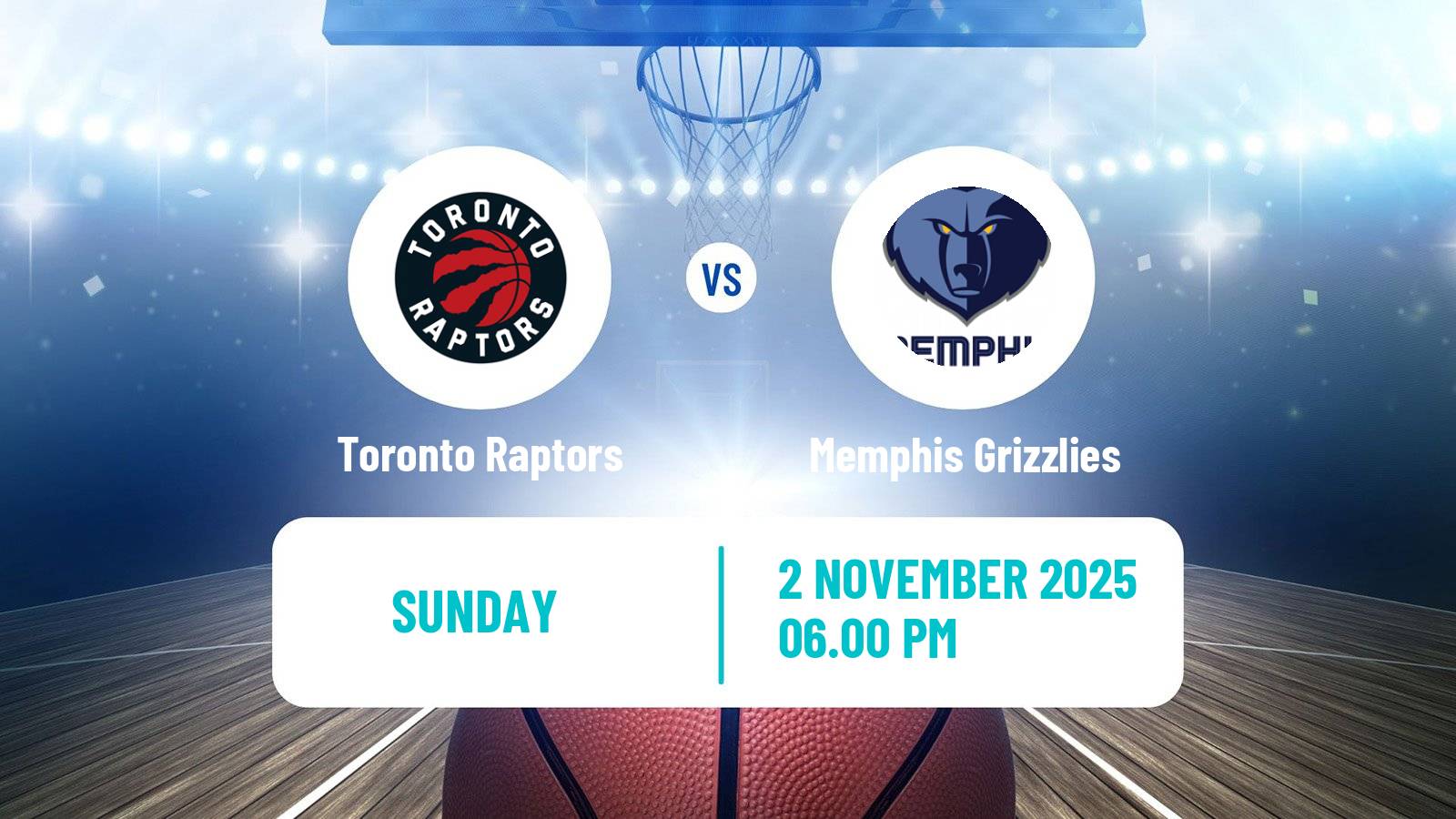 Basketball NBA Toronto Raptors - Memphis Grizzlies