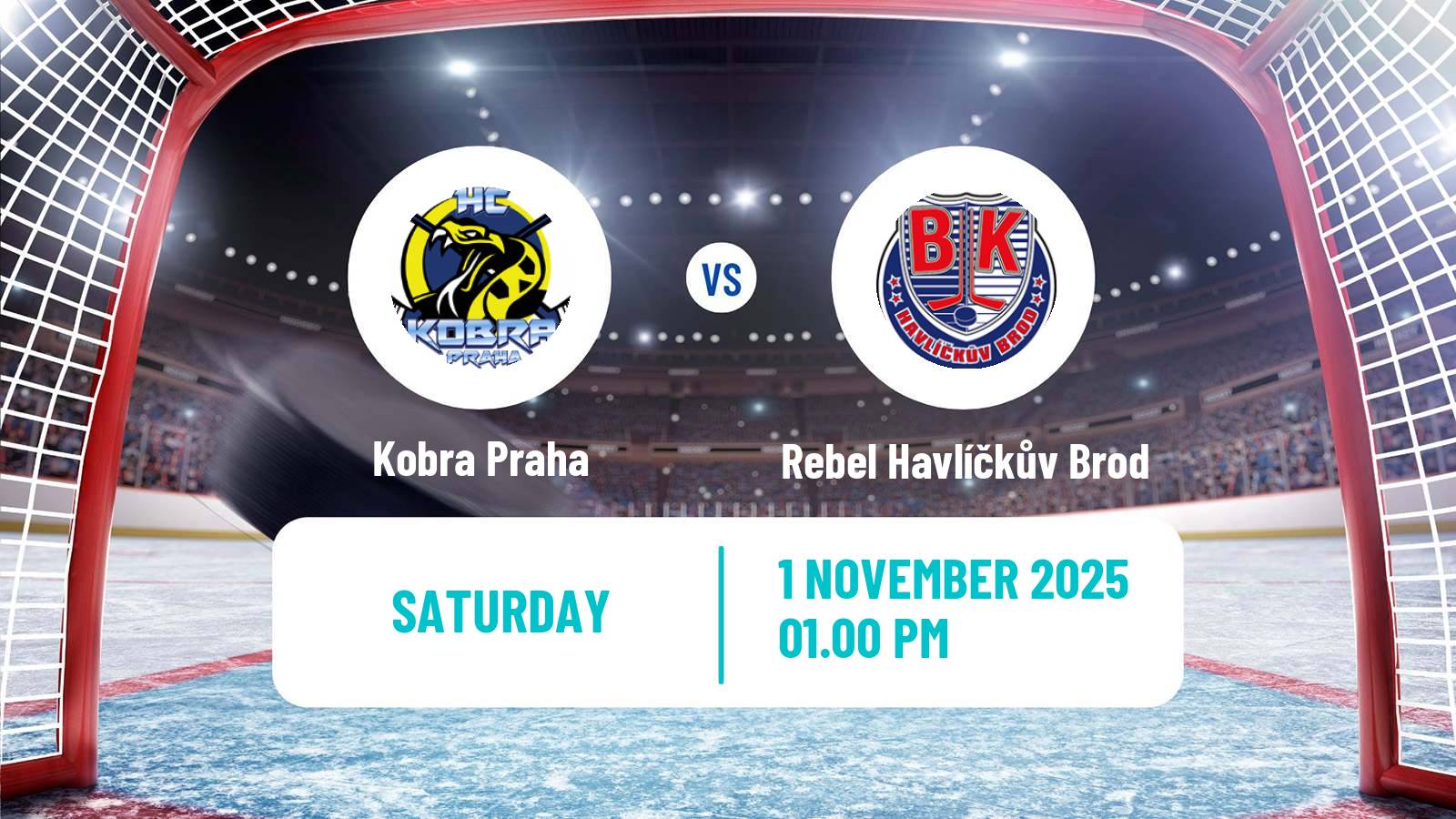Hockey Czech 2 Liga Hockey West Kobra Praha - Rebel Havlíčkův Brod