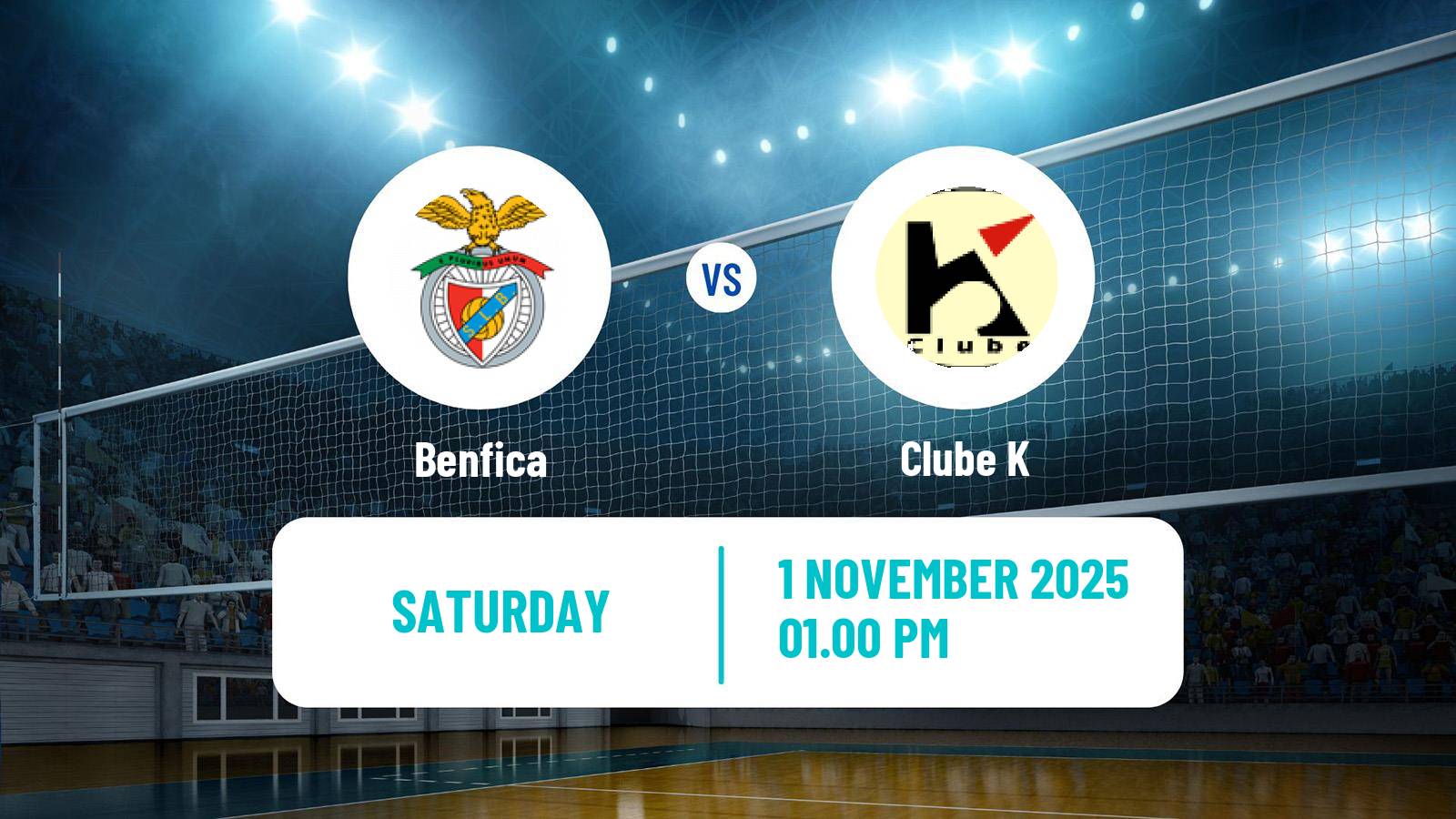 Volleyball Portuguese Campeonato Nacional Volleyball Benfica - Clube K