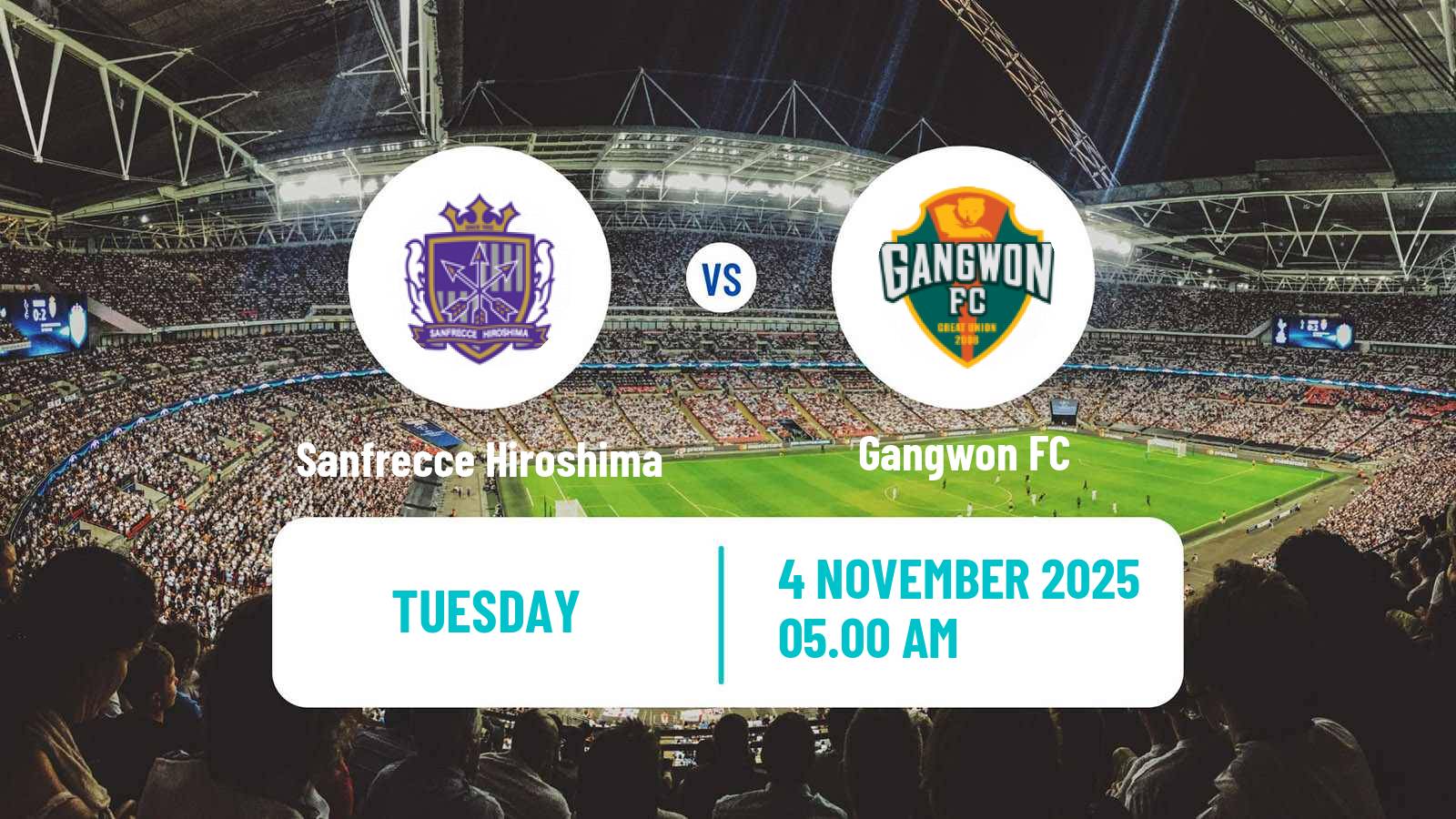 Football AFC Champions League Sanfrecce Hiroshima - Gangwon