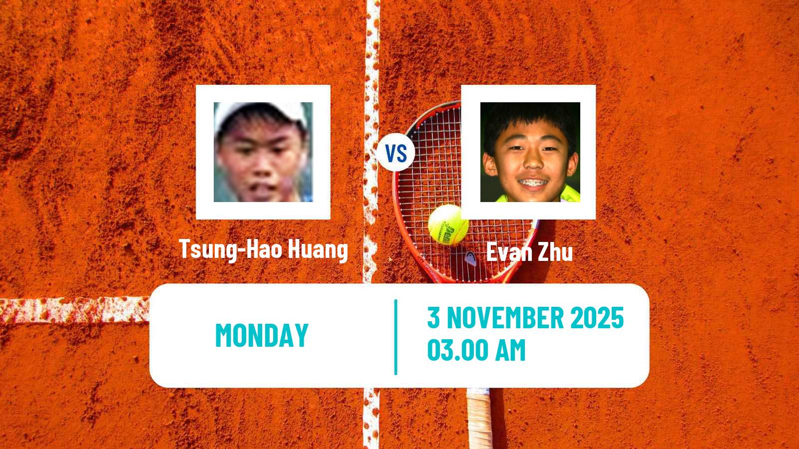 Tennis Taipei Challenger Men Tsung-Hao Huang - Evan Zhu