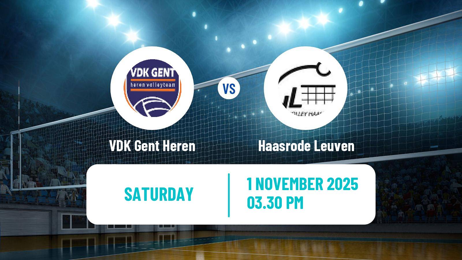 Volleyball Belgian League Volleyball VDK Gent Heren - Haasrode Leuven