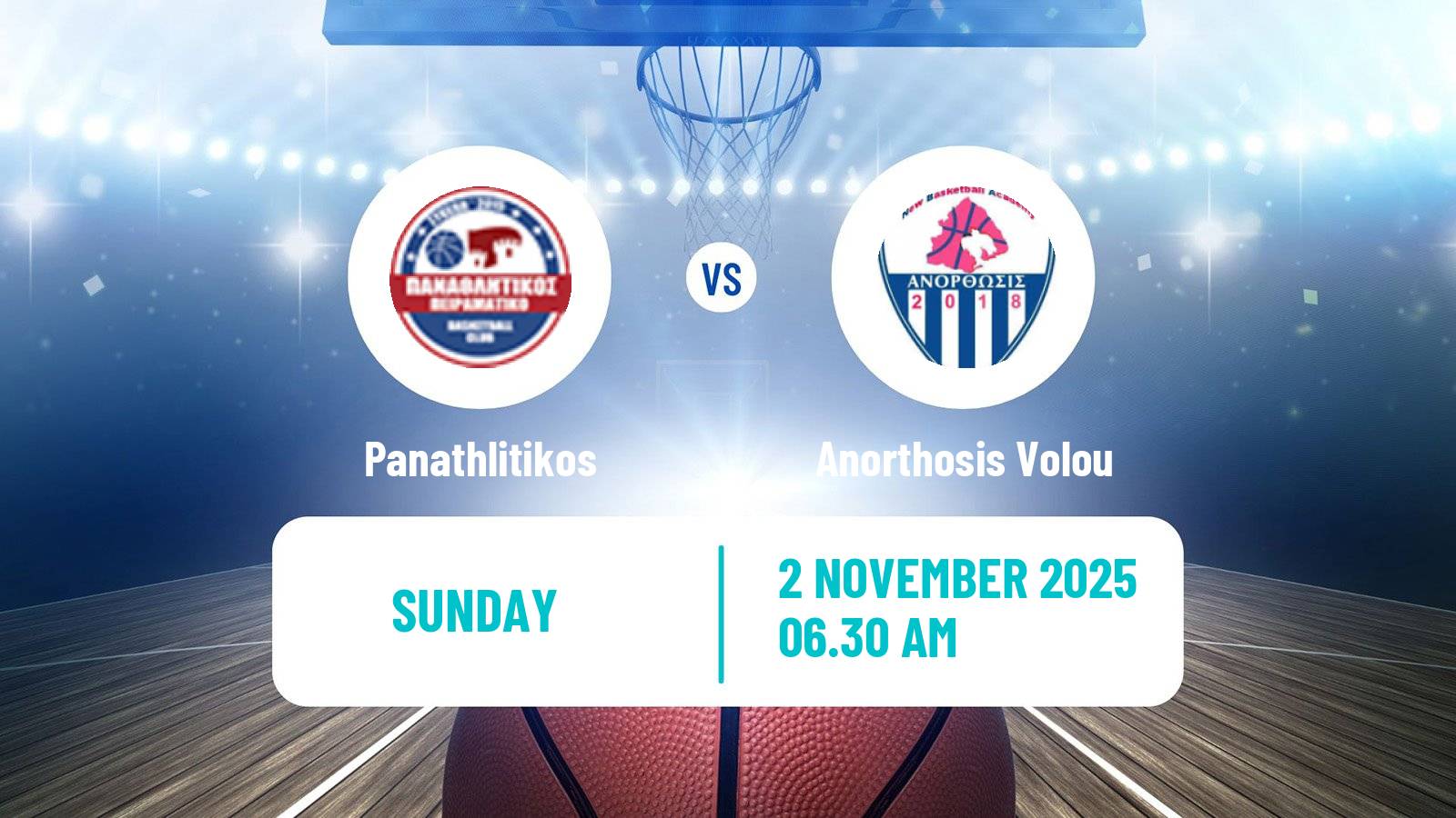 Basketball Greek Basket League A1 Women Panathlitikos - Anorthosis Volou