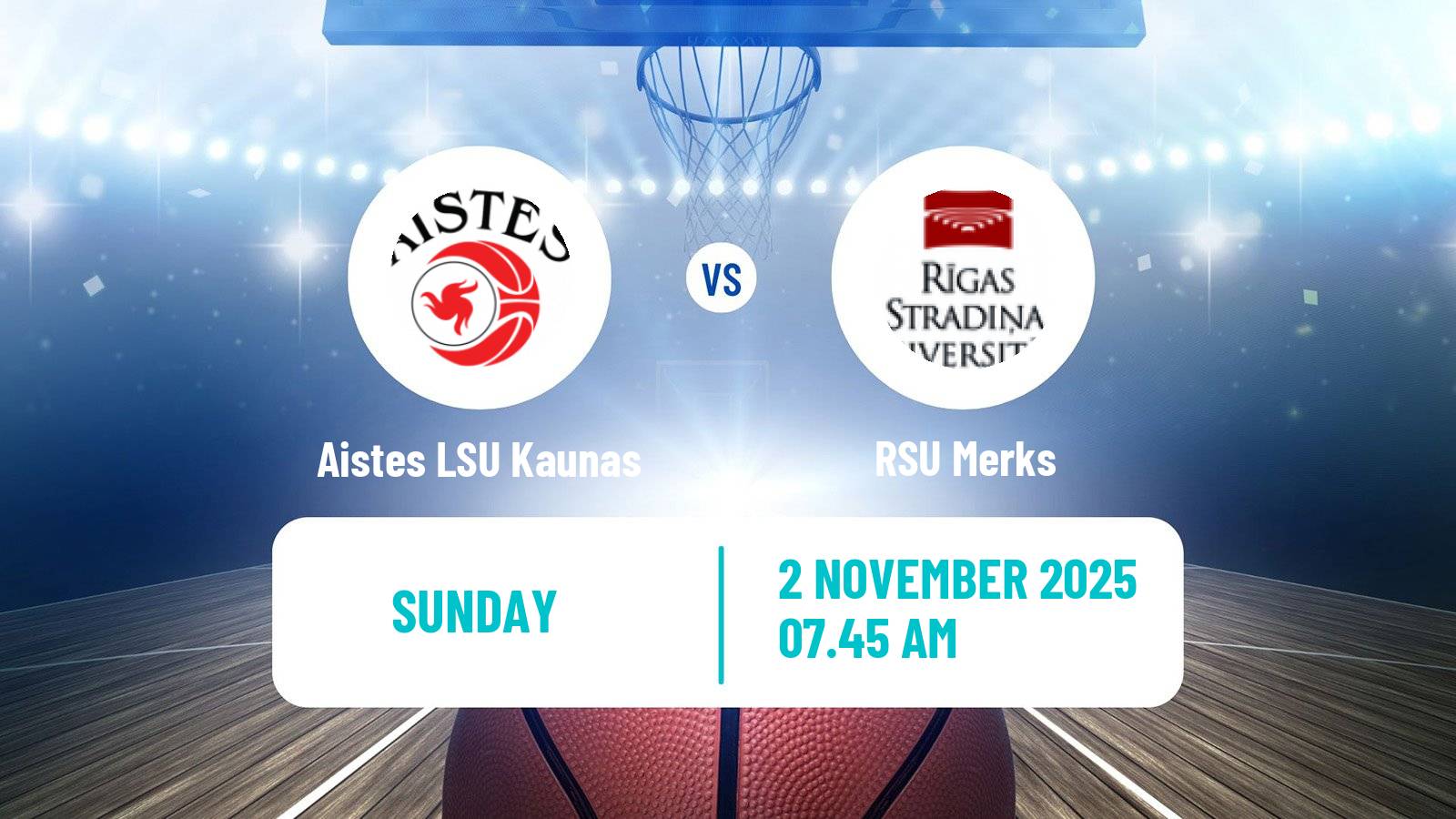Basketball WBBL Aistes LSU Kaunas - RSU Merks
