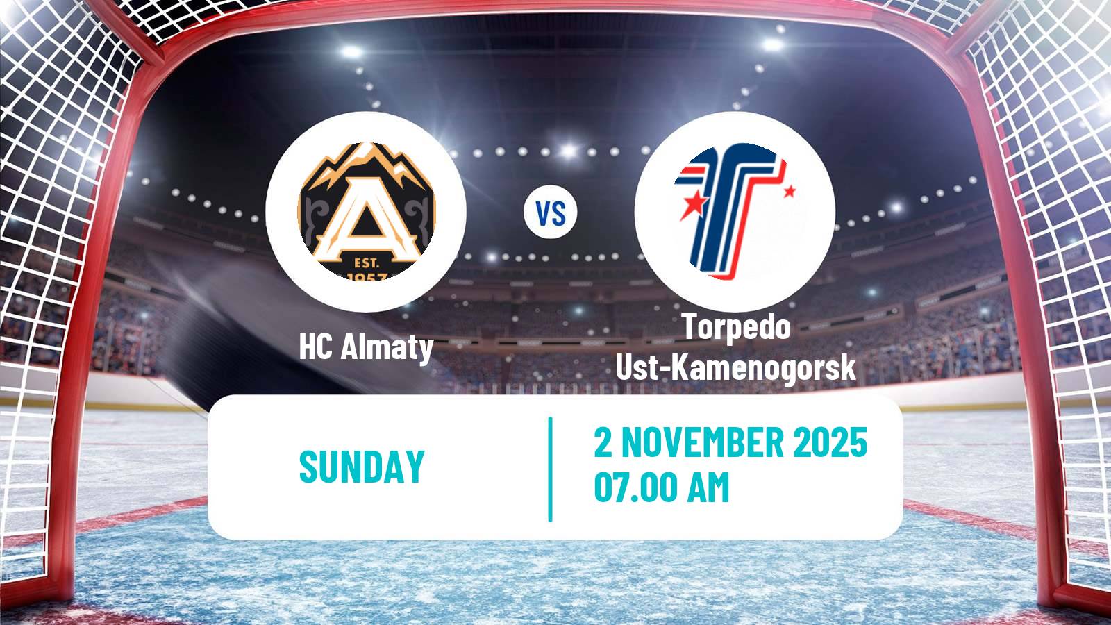 Hockey Kazakh Ice Hockey Championship Almaty - Torpedo Ust-Kamenogorsk