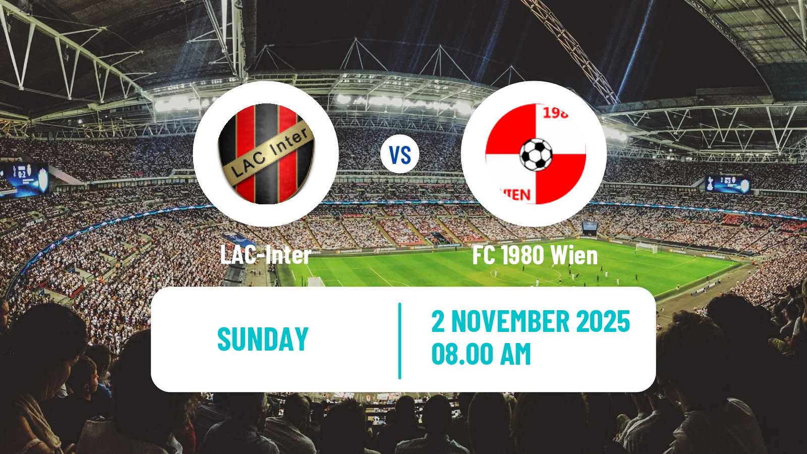 Football Austrian Landesliga Wien LAC-Inter - 1980 Wien