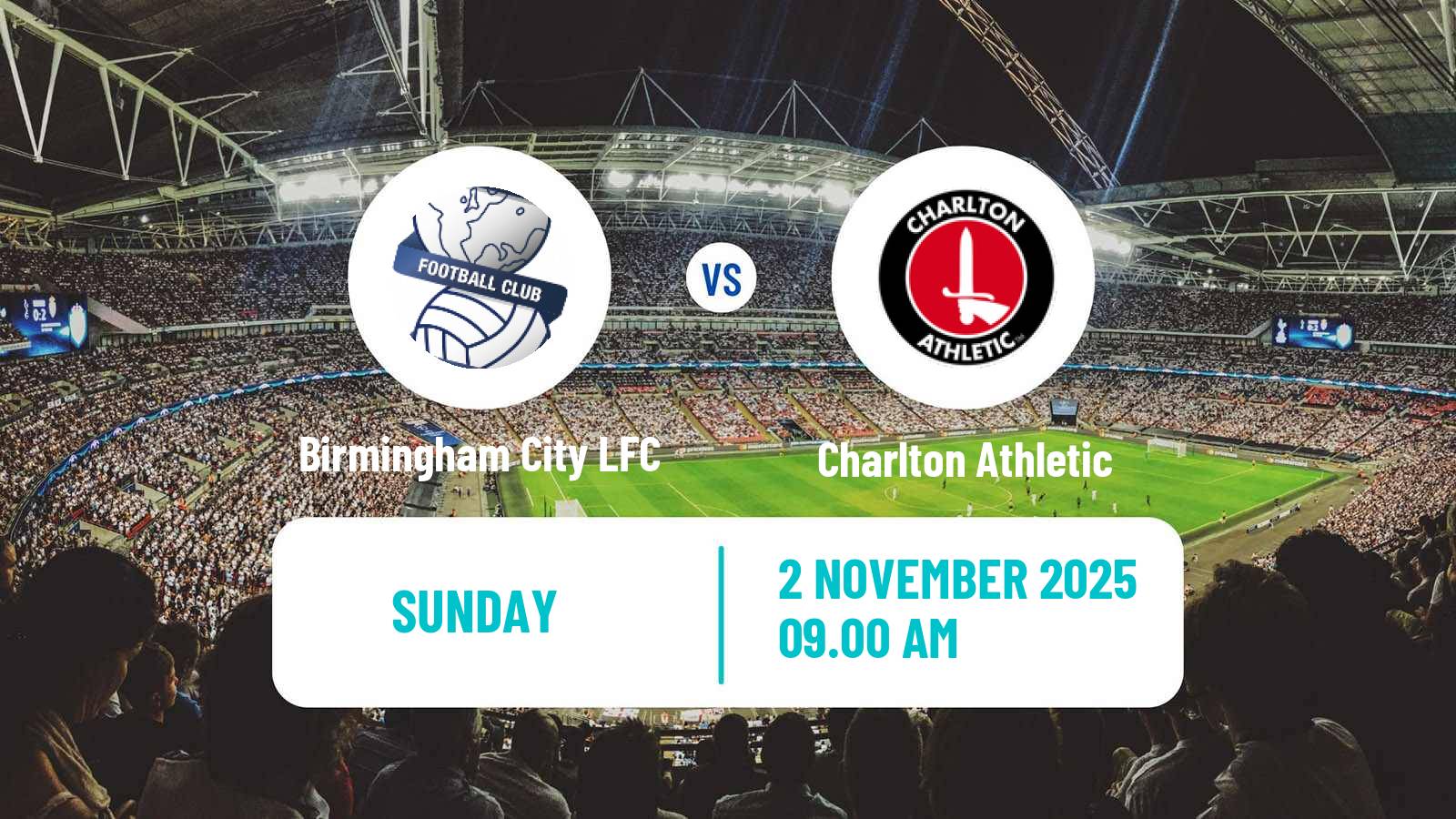 Football English Women Championship Birmingham City LFC - Charlton Athletic
