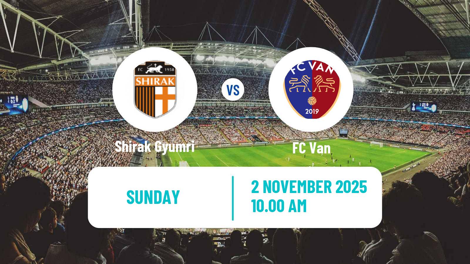 Football Armenian Premier League Shirak Gyumri - Van