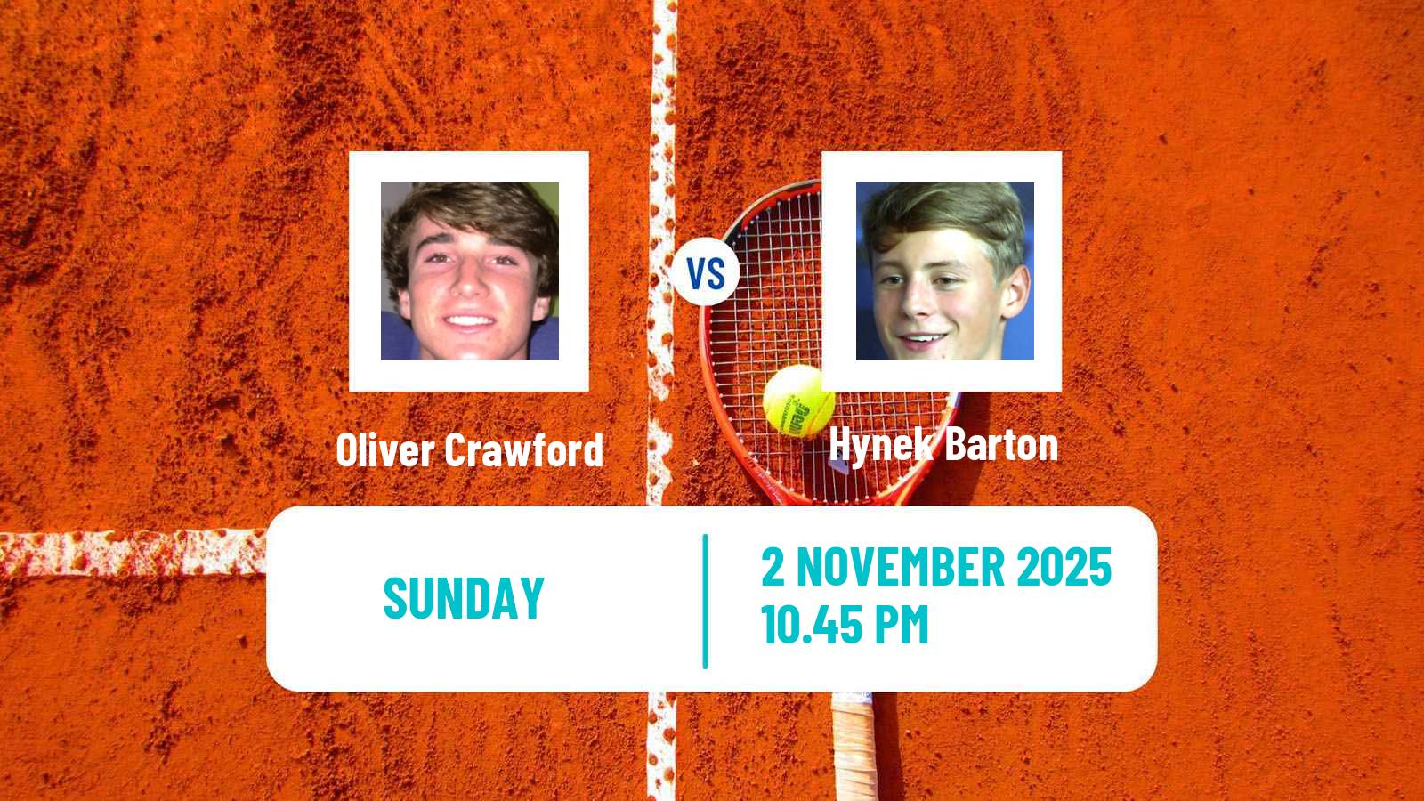 Tennis Matsuyama Challenger Men Oliver Crawford - Hynek Barton