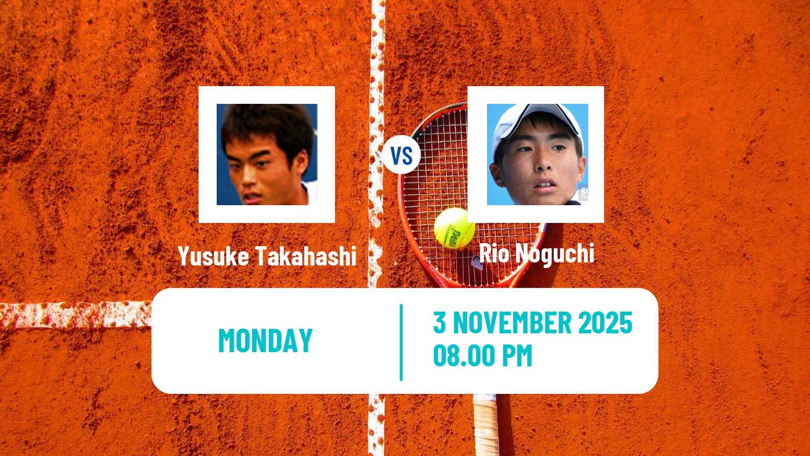 Tennis Matsuyama Challenger Men Yusuke Takahashi - Rio Noguchi