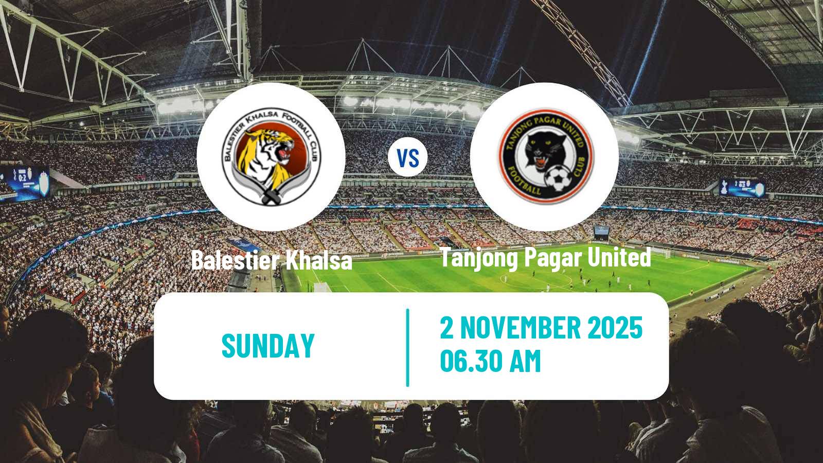 Football Singapore Cup Balestier Khalsa - Tanjong Pagar United