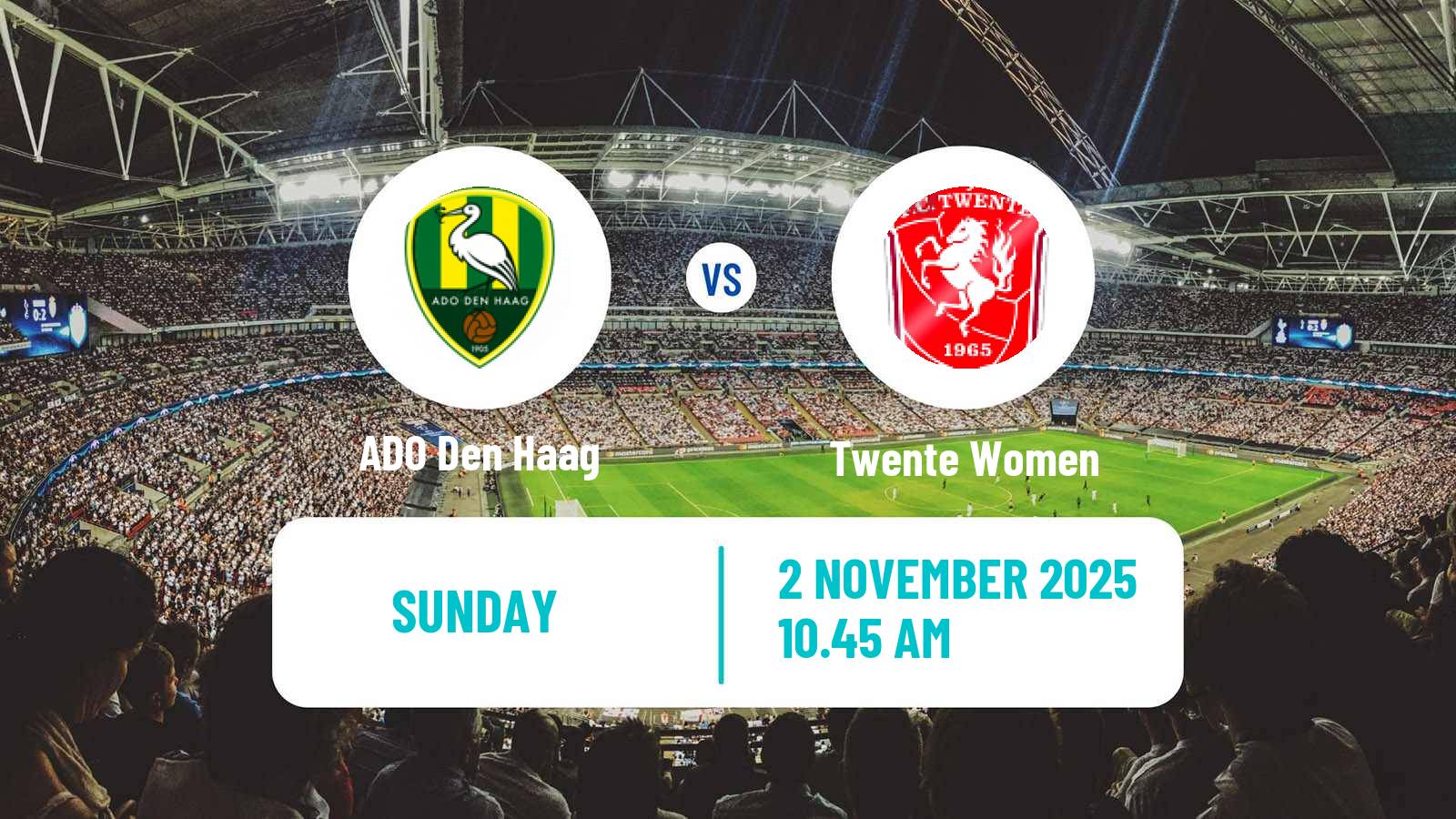 Football Dutch Eredivisie Women ADO Den Haag - Twente