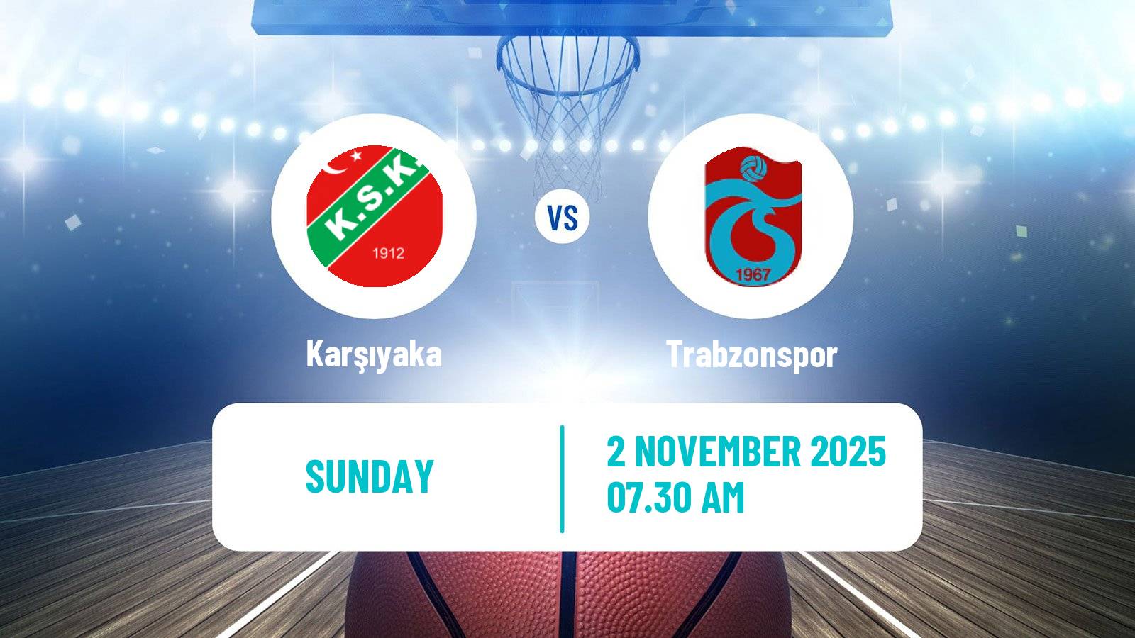 Basketball Turkish Basketball Super Ligi Karşıyaka - Trabzonspor