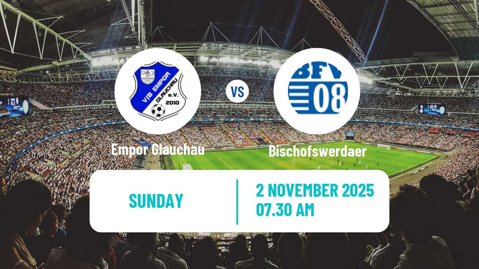 Football German Oberliga NOFV- Süd Empor Glauchau - Bischofswerdaer