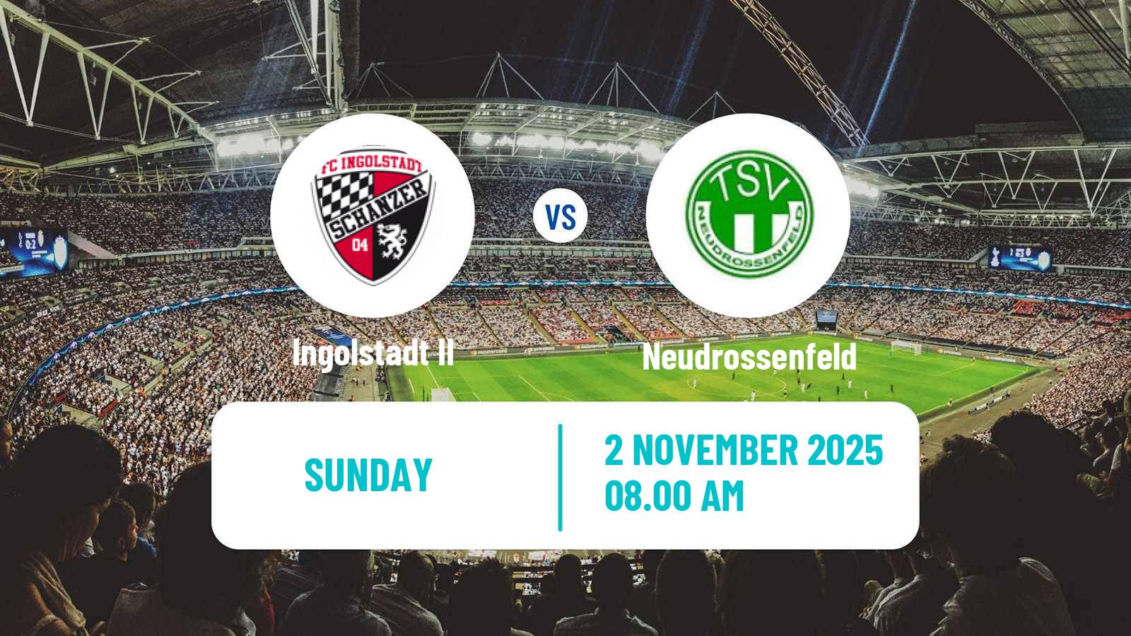 Football German Oberliga Bayern Nord Ingolstadt II - Neudrossenfeld