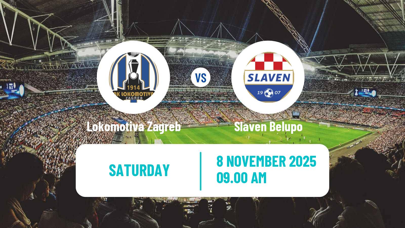 Football Croatian HNL Lokomotiva Zagreb - Slaven Belupo