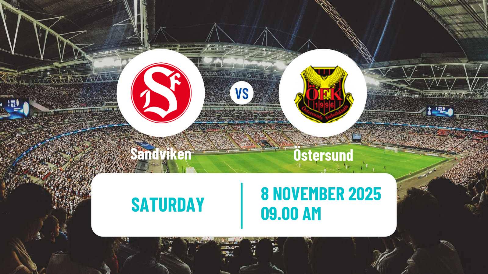 Football Swedish Superettan Sandviken - Östersund