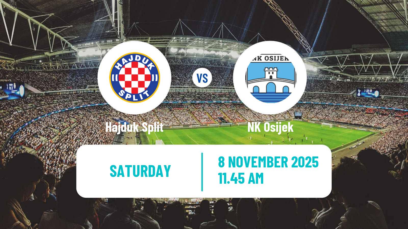 Football Croatian HNL Hajduk Split - Osijek