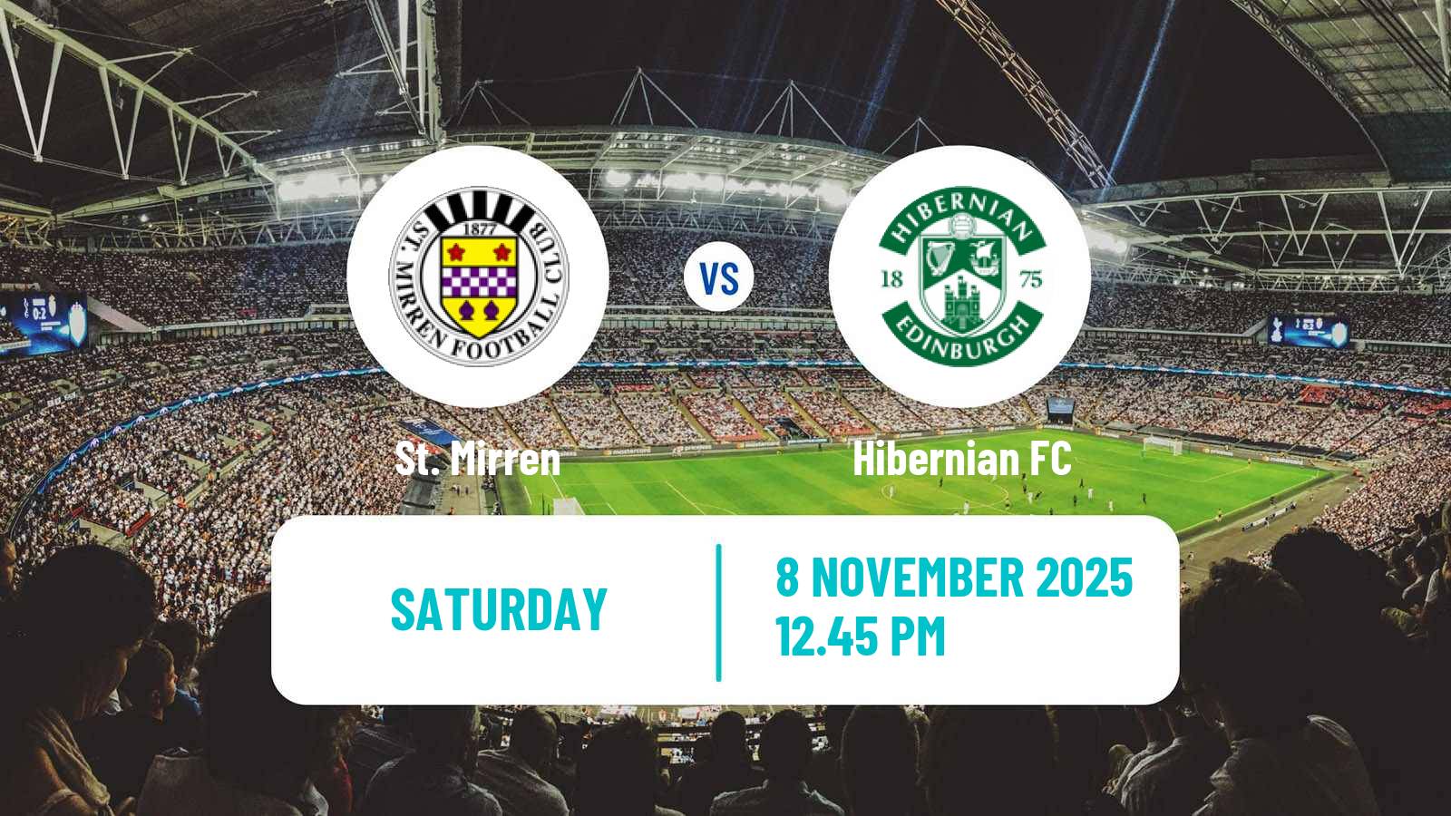 Football Scottish Premier League St. Mirren - Hibernian