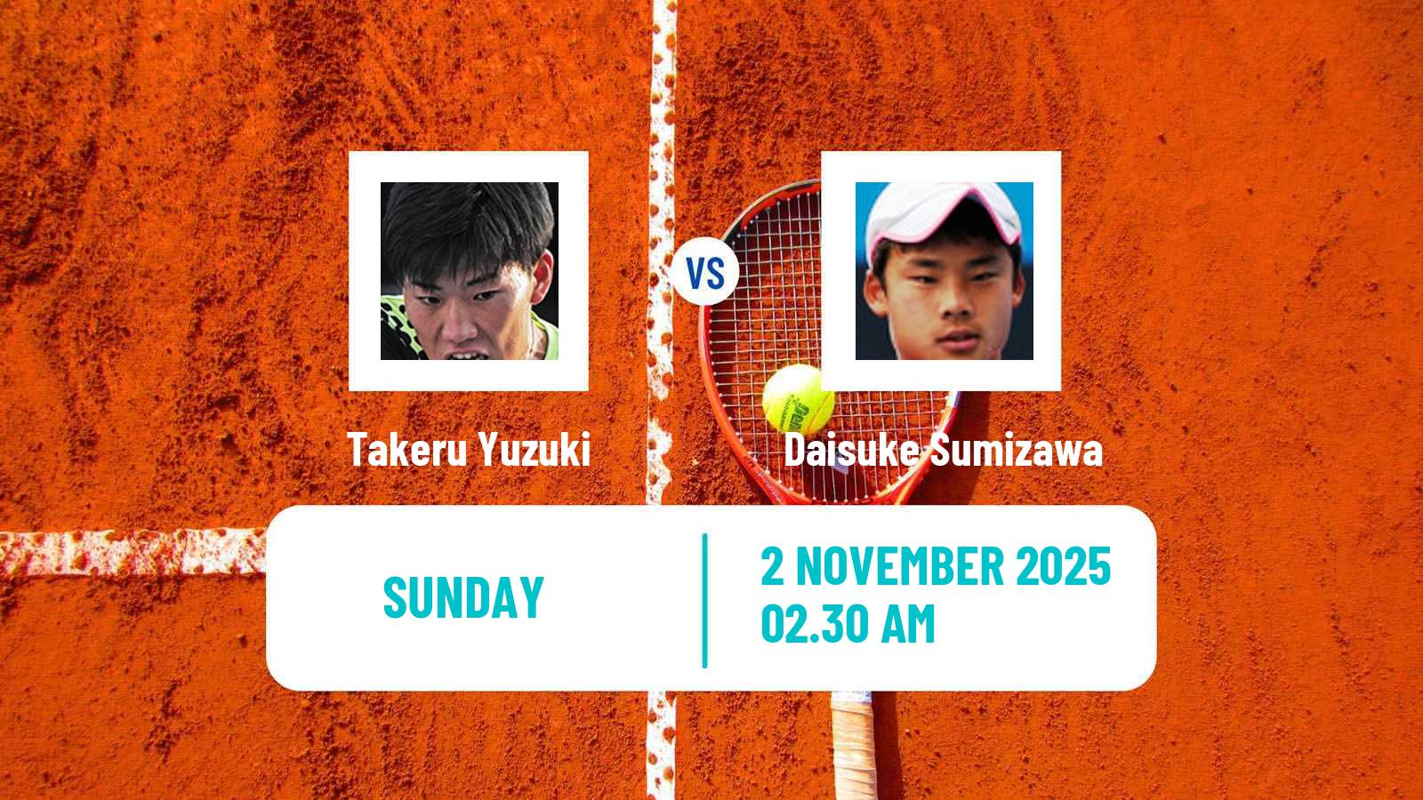 Tennis Taipei Challenger Men Takeru Yuzuki - Daisuke Sumizawa