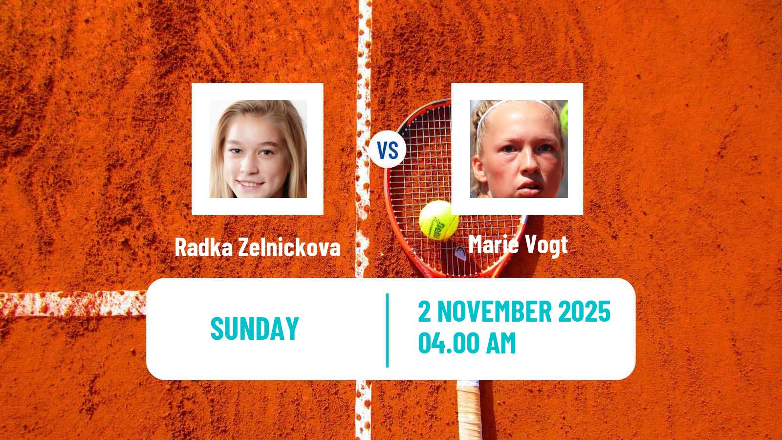 Tennis ITF W15 Monastir 37 Women Radka Zelnickova - Marie Vogt