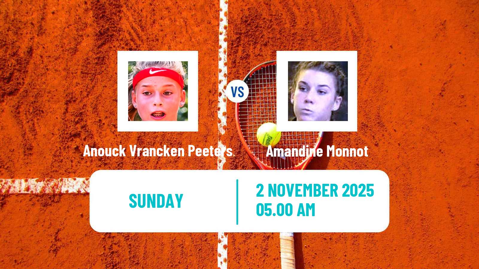 Tennis ITF W35 Villeneuve D Ascq Women Anouck Vrancken Peeters - Amandine Monnot