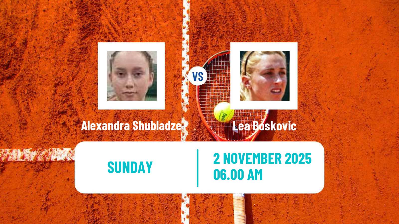 Tennis ITF W35 Istanbul Women Alexandra Shubladze - Lea Boskovic