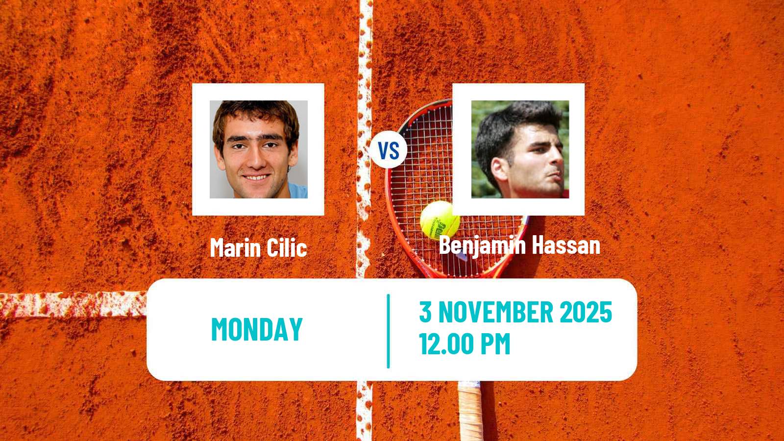 Tennis Helsinki Challenger Men Marin Cilic - Benjamin Hassan
