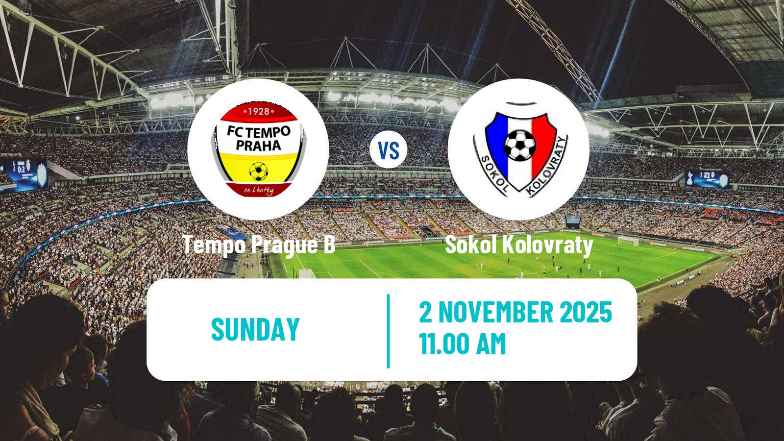 Football Czech Prazsky Prebor Tempo Prague B - Sokol Kolovraty